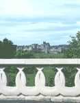 Alnwick castle from the bridge